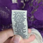 ECI  New York Purple Lace Sheath Midi Floral Dress Size 8 Photo 6