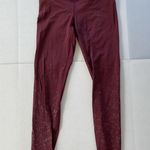 Lululemon Women’s Speed Wunder Mid-Rise Tight 28” Speckle Shine Garnet Leggings Photo 3