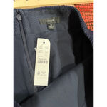 J.Crew Crew Navy Corduroy Mini Skirt NWT Re-Imagined Cotton Zip Back Size 6 Photo 3