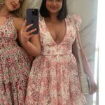 Bardot Tamarin Broderie Short-Sleeve V-Neck Embroidered Lace Mini Dress Photo 1