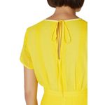 J.Crew NWT Midi in Bright Kiwi Yellow Embroidered Chiffon Short Sleeve Dress 2 Photo 14
