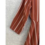 Amuse Society  Women's Dress Flared Cutout Front Striped Long Sleeve Size Small Photo 13