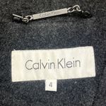 Calvin Klein Tench Overcoat Charcoal Gray Angora Wool Womens Size 4 Regency Photo 4