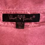 Velvet Heart  Dusty Rose Button Down Shirt Photo 7