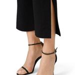 Black Halo Pravella One Shoulder Flare Leg Jumpsuit Black Size 14 Photo 3