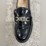 Sam Edelman  Christy Chunky Loafers Sz US 9 Patent Leather Gold Chain Detail Photo 4