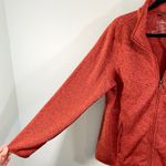 LL Bean Women Burnt Orange Full Zip Fleece Jacket Size L Size L Photo 4