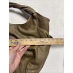 Hobo International  Slouchy Minimalist Green Leather Shoulder bag  boho Y2K 90s Photo 3