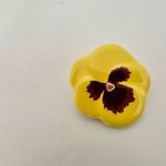 Avon vintage yellow ceramic flower brooch Photo 1