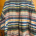 Zac & Rachel Blue and Green Button Down Shirt Casual Striped Size XL Photo 1