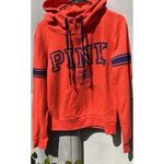 PINK - Victoria's Secret Victoria’s Secret PINK Women’s Sz M Orange Red Jacket Half Zip Pullover Sweater Photo 1
