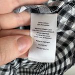 Talbots  Womens Gingham Plaid Button Down Shirt‎ Sz Small Black Capsule Everyday Photo 3