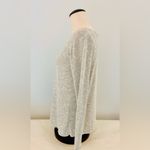 Abercrombie & Fitch Beige Long Sleeve Split Black Top size Small Photo 12