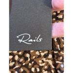 Rails  Addison Chestnut Abstract Animal Skirt Size Small‎  Smocked Tiered Photo 3