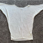 White Birch  Women's White Open Knit Oversized Top Size Large‎ Photo 0