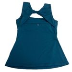 prAna  Tank Top Womens Small Blue Green Lark Twist Back Athletic Workout Yoga Photo 2