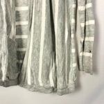Tommy Hilfiger Light Gray Stripe Open Front Cardigan Sweater S Photo 3
