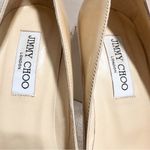 Jimmy Choo Cosmic Patent Leather Nude Platform Pumps sz 38.5 Photo 5