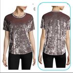 Feel the Piece  Arielle Pink Crushed Velvet Tee Photo 5