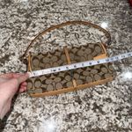 Coach  Signature Jacquard x Leather Demi Pouch 6348 beige Vintage Bagette Y2K Photo 9