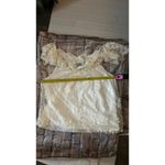 I.N. San Francisco  Off Shoulder White Lace Sheer Floral Blouse.XL Cottagecore Photo 6