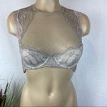 Victoria's Secret Victoria’s Secret Gray Lace Dream Angel Lined Demi Bra Top 32B Photo 2