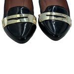 DV BY DOLCE VITA WOMEN'S SIZE‎ 7 BLACK PATENT WITH GOLD LOAFERS Photo 1