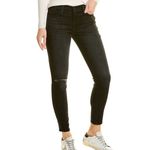 Hudson Jeans Natalie Cora Mid-Rise Super Skinny Ankle Jeans in black size 26 Photo 3