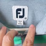 FootJoy  FJ Women's Lisle 1/4 Zip Sleeveless Shirt Top Gray White‎ Jade Size M Photo 4
