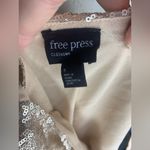 Free Press NWT Gold Sequin Criss Cross Back Mini Cocktail Dress Size M Photo 6