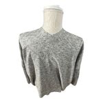 Loft Petites Women Grey Sparkle Cardigan Size M Petite Open Front 3/4-Sleeve Photo 4