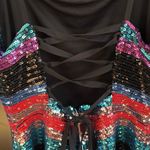 WAYF NWT  Manfi Striped Sequin Dress Size Large Photo 8