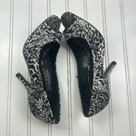 BCBGeneration BCBG Generation Womenโs Black & White Animal Print Peep Toe Stiletto Heels Sz 7 Photo 7