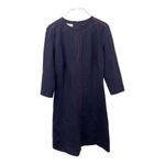 Escada Sport Sheath Dress 6 Navy Blue Knee Length 3/4 Sleeve Designer Crewneck Photo 1