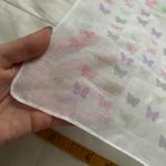 White pastel butterfly print bandana 0816 Photo 1