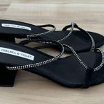 Chelsea and Violet  Black and Silver Sandal Heel Size 9 Photo 0