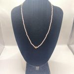 BaubleBar  Rose Quartz Semi-Precious Initial 'K' Necklace with Gold Hardwear Photo 1