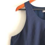 1. State  Nordstrom Tank Top L Racerback Chiffon Paneled Navy Blue Photo 2
