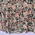 Billabong L Blouse Boho Floral Bell Sleeve V Neck Whimsical Top Photo 3