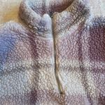 Reflex cropped Sherpa plaid pullover size M Pink Size M Photo 2