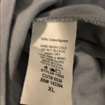 Cotton Blue  Chic Women's Blueish Blouse 100% Cotton Henley Neckline Short Sleeve Photo 5