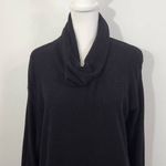 Black Sweater with Sparkly Beads Size Small J. Jill Black Cowl Neck Photo 1