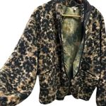 Johnny Was NWOT! Calme Bamboo Blend Leopard Print Fleece Jacket - Size Large Photo 3