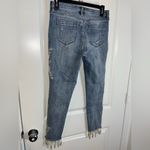 Coco + Carmen Embroidery Jeans Denim Floral Embroidery Tassel Trim End Caps S/M Photo 1