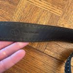 3D leather studded belt black Photo 4