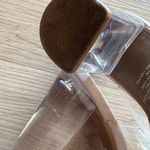 BP Women's Tan Clear Strap Mules Photo 9