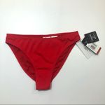 California Waves  RED Ribbed Bikini Swim Bottom Photo 5
