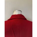 Sag Harbor Women’s 100% Wool Full Zip Lined Blazer Red Sz 8 Shoulder Pads VTG Photo 10