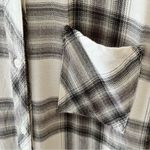 Rails Hunter Plaid Button Down Shirt Womens Small Gray White Top Western Boho Photo 2