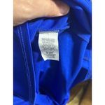 Windsor Y2K Style Dress Large Royal Blue Satin Spaghetti Strap Mini Bodycon Photo 8